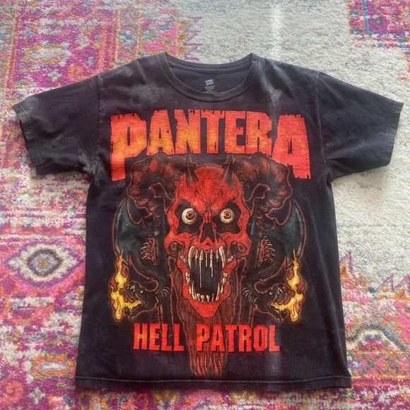【激レア】ヴィンテージ PANTERA HELL PATROL Tシャツ Vintage Rare Pantera Hell Patrol Chopped Sleeveless Shirt
